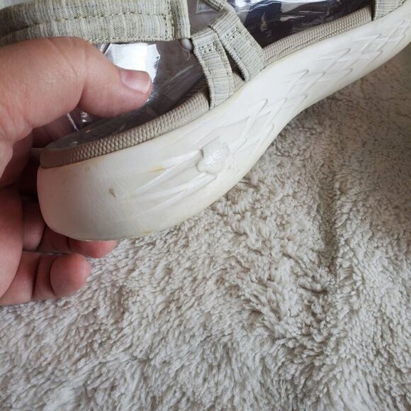 Skechers Goga Max Sport Strap Sandals Gray Womens Size 9 Open Toe Strappy Gen - Picture 11 of 16